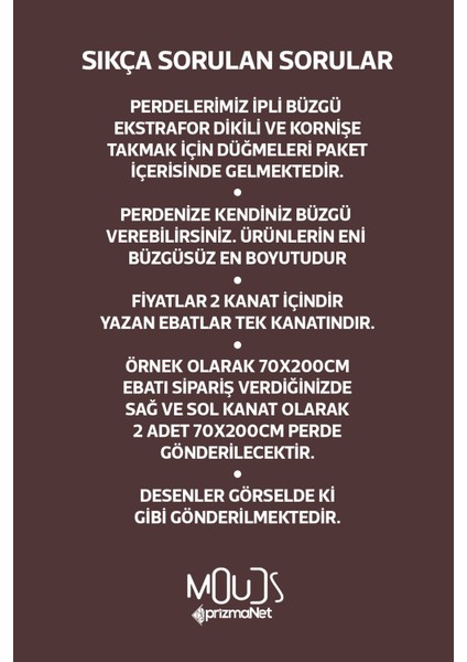 Anatolia 8 Desenli Süet Oturma Odası Salon Fon Perde Baskılı Ekstrafor Büzgü 2 Kanat PRD-1010