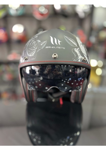 Helmets Le Mans 2 Sv Breakout B2 Mat Siyah Yarım Kask