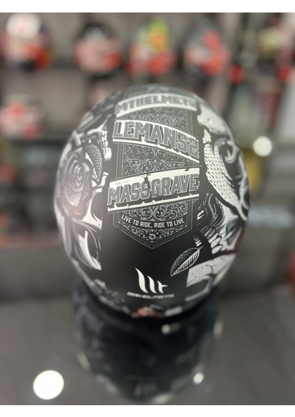 Helmets Le Mans 2 Sv Breakout B2 Mat Siyah Yarım Kask