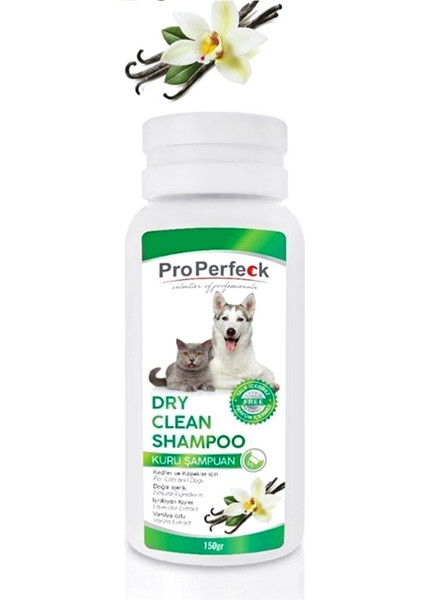 CLZ205 Kedi Köpek Kuru Toz Vanilyalı Kokulu Şampuan 150 gr