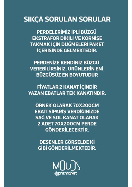 Anatolia 10 Desenli Süet Oturma Odası Salon Fon Perde Baskılı Ekstrafor Büzgü 2 Kanat PRD-1101