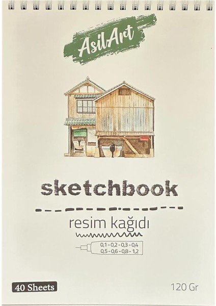 Asil Art Eskiz Defteri 120 gr am 40 Yaprak A5