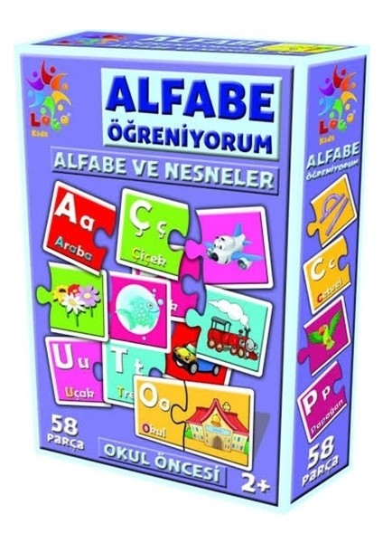 MBB Ticaret Laço Alfabe Öğreniyorum Kelime Eşleştirme Eğitici Kutu Oyunu