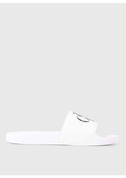 Beyaz Kadın Plaj Terliği YW0YW0010301W