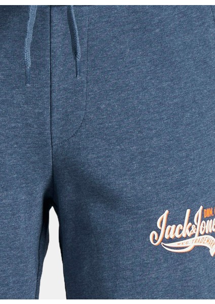 Bağlamalı Bel Normal Lacivert Erkek Şort Jpstlogo Sweat Shorts 2 Col Sn Gms