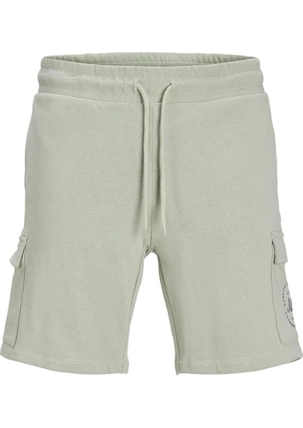 Bağlamalı Bel Normal Koyu Yeşil Erkek Şort Jpstswıft Cargo Sweat Shorts Aut Jn