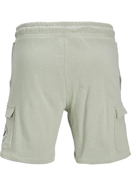 Bağlamalı Bel Normal Koyu Yeşil Erkek Şort Jpstswıft Cargo Sweat Shorts Aut Jn