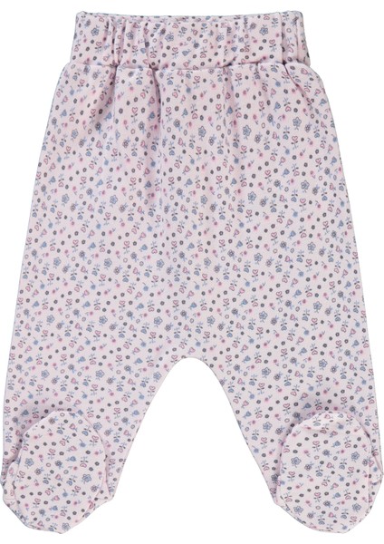 Kız Bebek Patikli Tek Alt 1-6 Ay Pembe