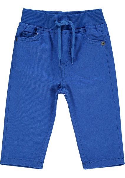 Erkek Bebek Pantolon 6-18 Ay Saks Mavisi