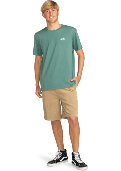 Yeşil Erkek Bisiklet Yaka Regular Fit T-Shirt EBYKT00100_ARCH Kttp