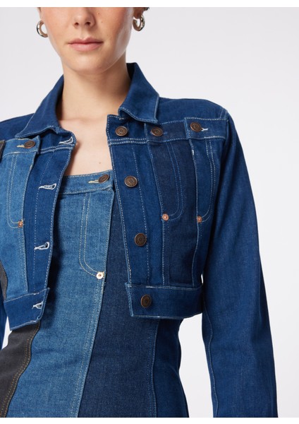 Indigo Kadın Denim Ceket 241K1J0501 fırsatları