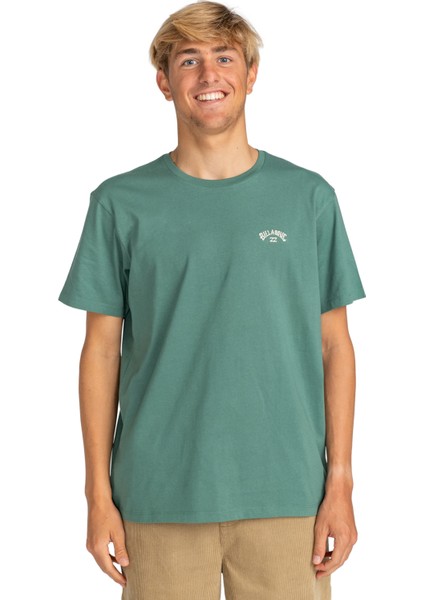 Yeşil Erkek Bisiklet Yaka Regular Fit T-Shirt EBYKT00100_ARCH Kttp