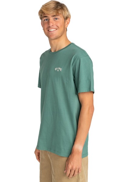 Yeşil Erkek Bisiklet Yaka Regular Fit T-Shirt EBYKT00100_ARCH Kttp modelleri