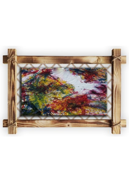 Sanatsal Tarz Estetik Modern Dekoratif Şık Hediyelik Ev Ofis İşyeri Rustik Kanvas Tablo 66 x 45 cm