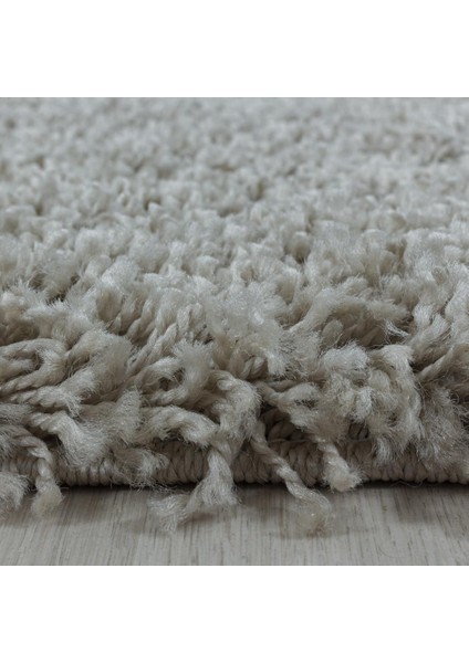 Yumuşak Yüksek Havlı 30 mm Shaggy Salon Halısı Düz Gümüş Boz Toprak Renkli fiyatları