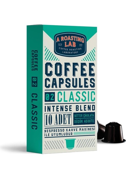 A Roasting Lab 02 Classic Intense Blend Kapsül Kahve