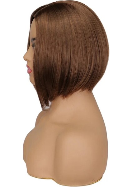 Kadınlar Içın Saç Peruk Parti Sentetik Bob Peruk Kısa Düz Doğal Cosplay Moda Kadın Isıya Dayanıklı Peruk (Yurt Dışından) modelleri