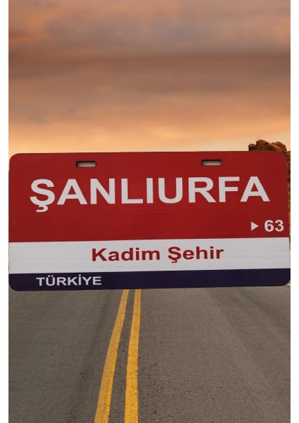 Şanlıurfa Şehir Temalı Plaka Sök-Tak Pratik yeni nesil