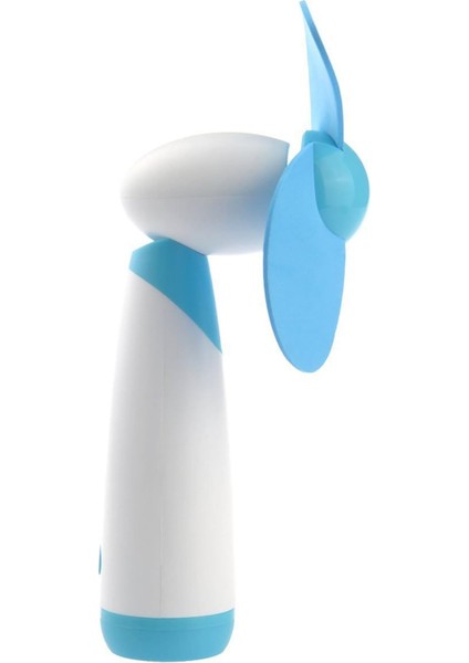Mini El Fanı Kişisel Fan Pil Ev ve Seyahat Için Yumuşak Köpük Bıçak Gücü 1pc Mavi (Yurt Dışından)