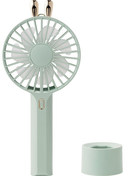 El Tipi Mini Fan, 3'ü 1 Arada Küçük Fan, 7 Renkli LED Işıklar, Çocuklar, Kızlar ve Kadınlar Için Açık Havada 3 Ayarlanabilir Hız Yeşil (Yurt Dışından)