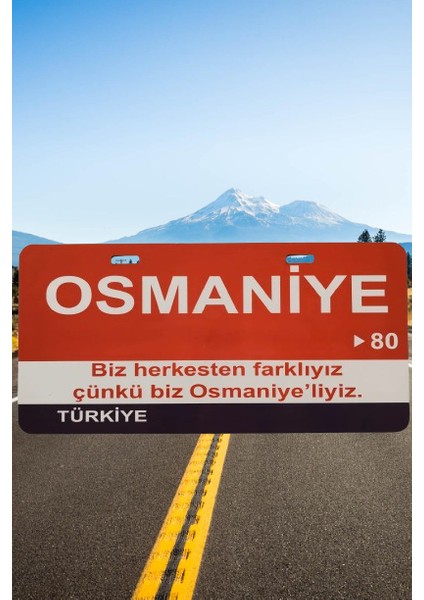 Osmaniye Şehir Temalı Plaka Sök-Tak Pratik yeni nesil