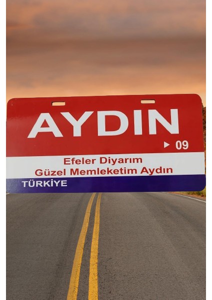 Aydın Şehir Temalı Plaka Sök-Tak Pratik Yeni Nesil