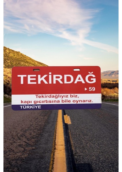 Tekirdağ Şehir Temalı Plaka Sök-Tak Pratik yeni nesil