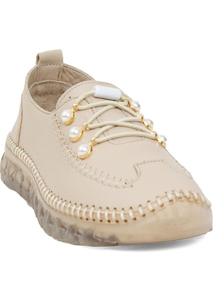 9871C Kadın Deri Casual Ayakkabı Bej fiyatları