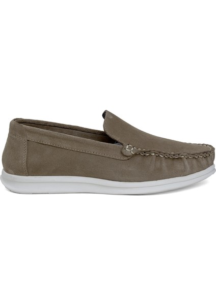 6528S Erkek Deri Casual Ayakkabı Vizon