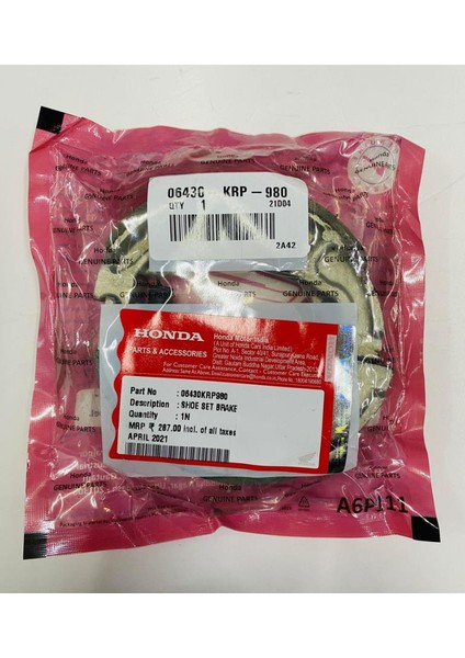 Activa 100 Arka Fren Balatası