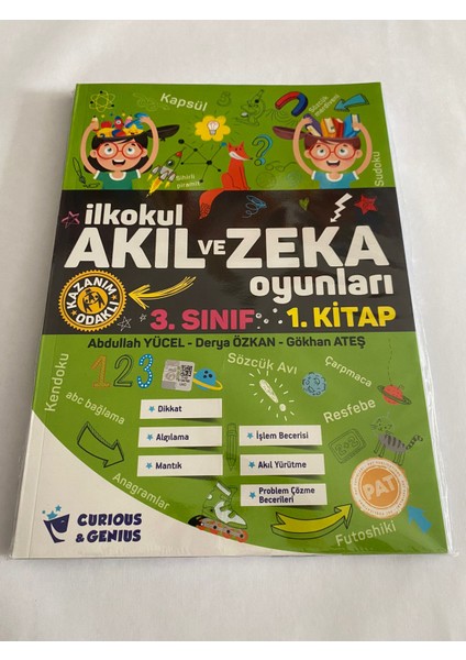 Dikkat Mantık Zeka - Bilişsel Beceriler Geliştirme Aktiviteleri - İlkokul Mantık ve Muhakeme - Akıl ve Zeka Oyunları 4 Kitap