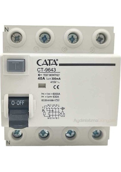 CT-9643 4X40 Amper 300 Ma Yangın Koruma Rölesi