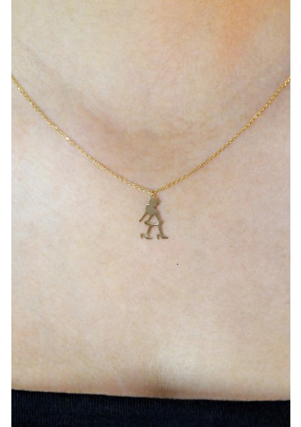 Kadın Model Kolye 14 Ayar A058122