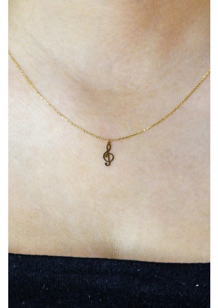 Sol Anahtarı Kolye 14 Ayar A058119