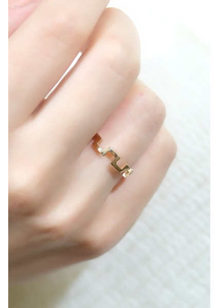 Zigzag Yüzük 14 Ayar A053274