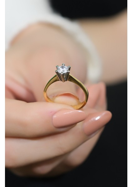 Tektaş Yüzük 14 Ayar A043932