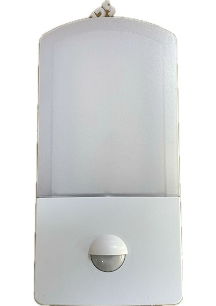 Sensörlü Duvar Aplik Ledli Slim 180 Derece IP65 Beyaz 3612