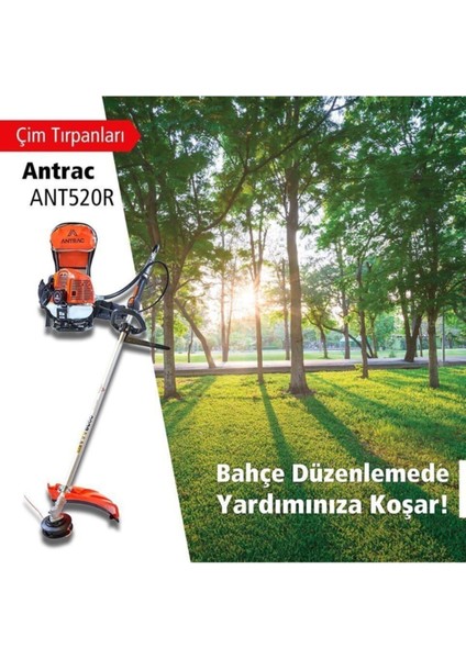 Ant 520R 2bg 52CC 12kg Sırt Tipi Benzin Motorlu Tırpan