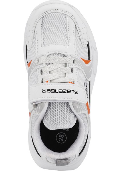 KENDALL Unisex Çocuk Sneaker Koşu & Yürüyüş Ayakkabısı Beyaz / Turuncu indirimleri