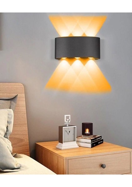 CT-8011 12 Watt Haiti Siyah Kasa Aplik Amber