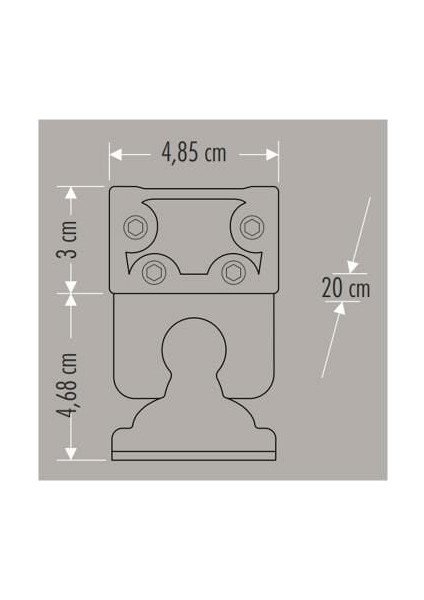 Cata Ct 4694 Wallwasher 20 cm 6 Watt Amber