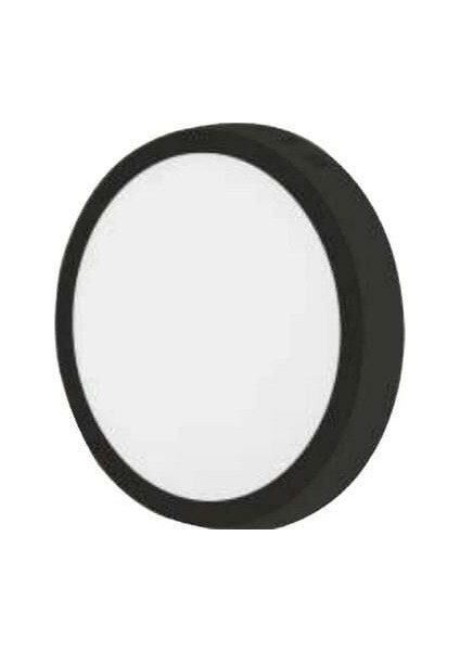 CT-5238 30 Watt Yuvarlak Sıva Üstü LED Panel Metal Siyah Kasa Beyaz Işık