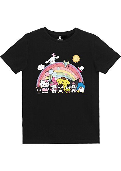 EZ Design Kuromi Gökkuşağı Baskılı Tshirt