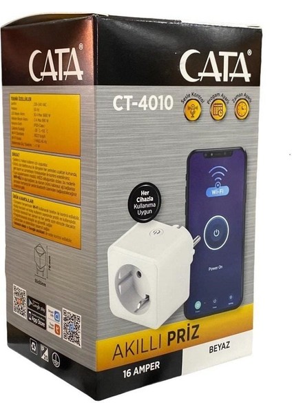 CT-4010 16 Amper Akıllı Priz