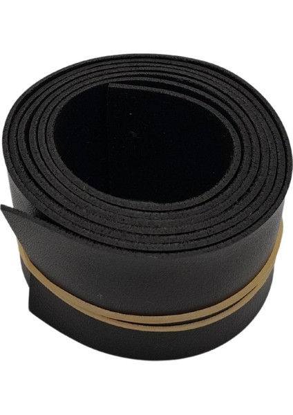 4 cm Şerit Suni Deri Siyah Renk 1 Metre fırsatları