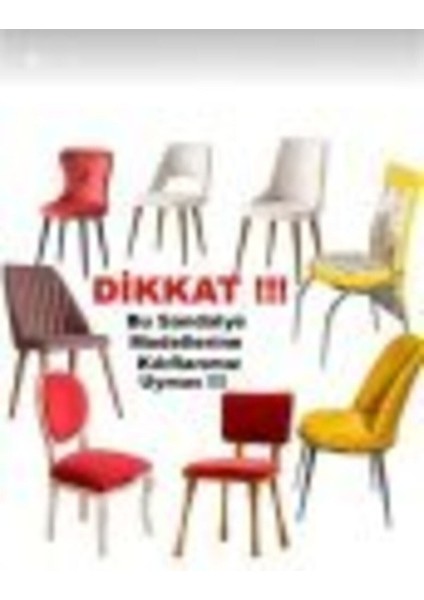 Yüksek Kaliteli Sandalye Kılıfı ,lıkralı ,yıkanabılır 6 Adet