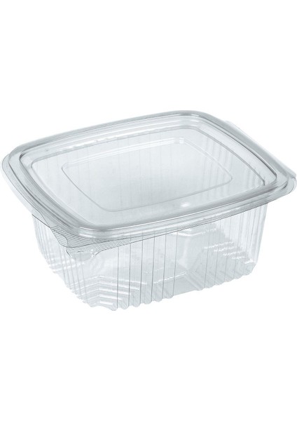 Kullan At Plastik Kilitli Şeffaf Düz Kapaklı Gıda Saklama Kabı Sızdırmaz Kap - 750 cc - 50 Adet fırsatları