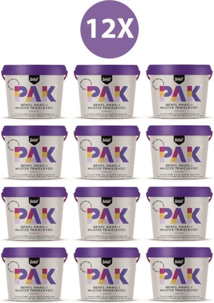 Pak Genel Amaçlı Mucize Temizleyici 12'li 500 gr
