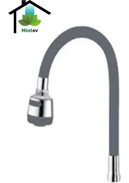 Mutfak Evye Oynar Başlıklı 2 Fonksiyonlu Esnek Spiralli Lavabo Musluk Borusu