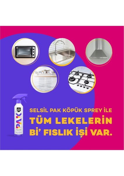 Pak Mucize Köpük Temizleyici Sprey 500 ml x 2 Adet modelleri